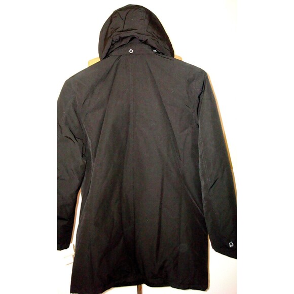 New NWT Mens M $300 Ben Sherman London Down Blend Coat Removable Hood Black Warm - Picture 8 of 14